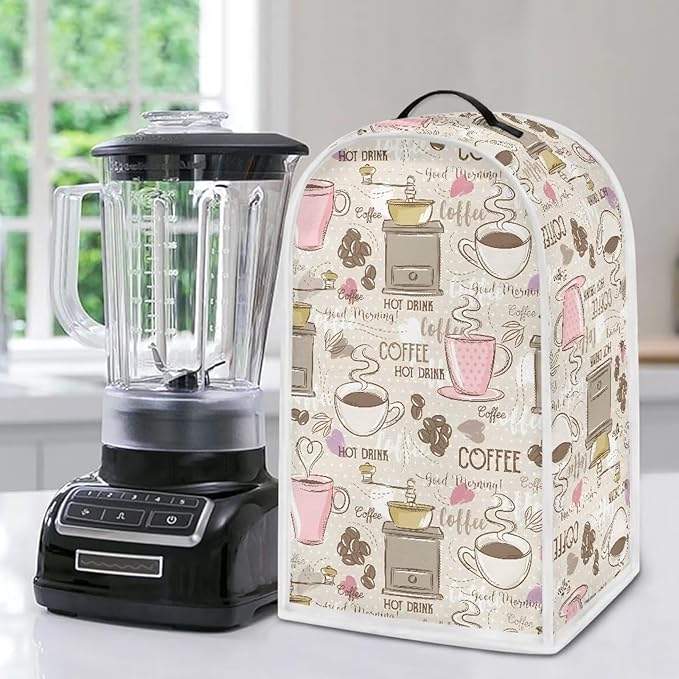Talayituse Coffee Print Blender Dust Cover - Image 5