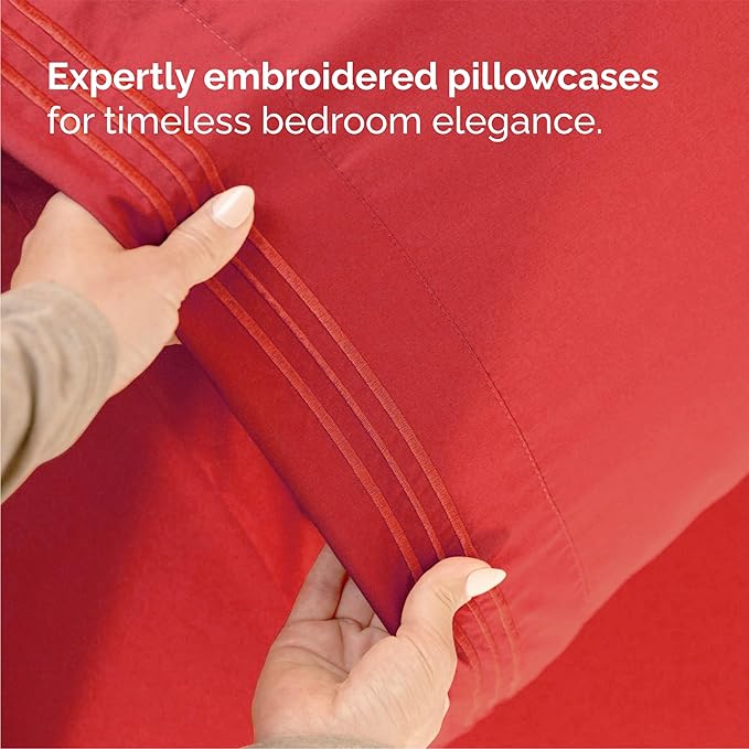 Queen Size 4 Piece Sheet Set - Image 6