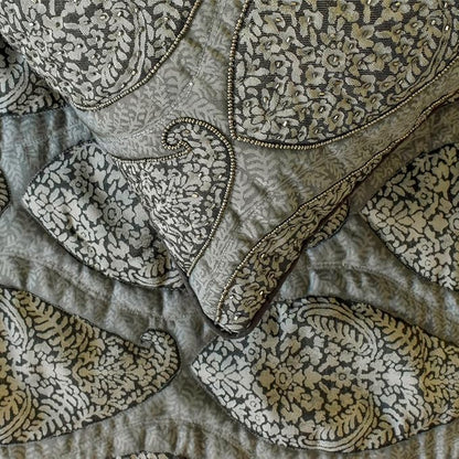 The HomeCentric King/Queen/Twin Grey Decorative Twin 53"x18" Bed Runner - Image 4
