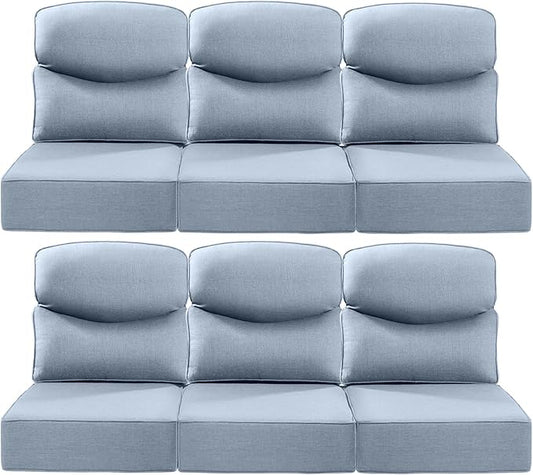Luxury 22x24/22x25 6-Inch Smile Patio Cushions by ACTREST