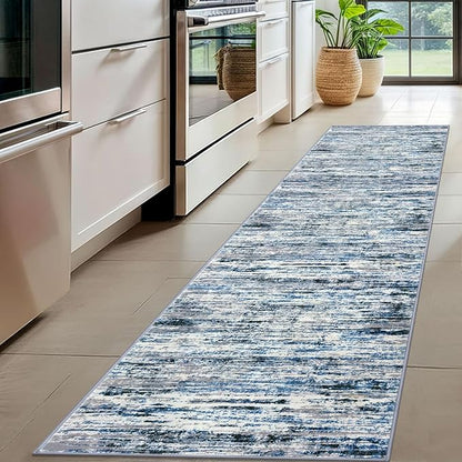 Modern Abstract Hallway Runner Rug - Image 2