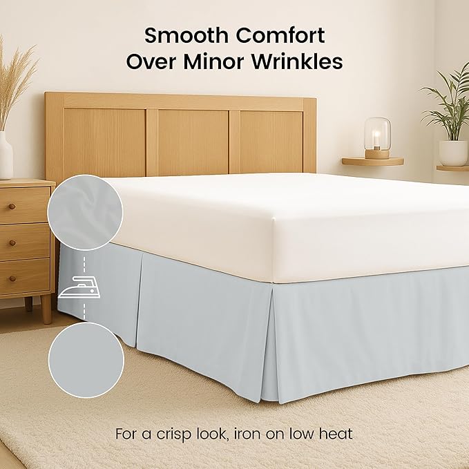 Utopia Bedding Queen Bed Skirt - Image 6