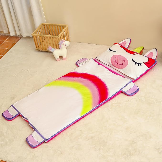 Kids Sleeping Bag, Toddlers Nap Mat, Girls Sleeping Mat - Image 2