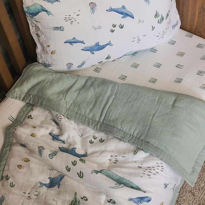 Little Unicorn Toddler Bedding 3-Piece Set | Super Soft & Breathable Muslin - Image 8