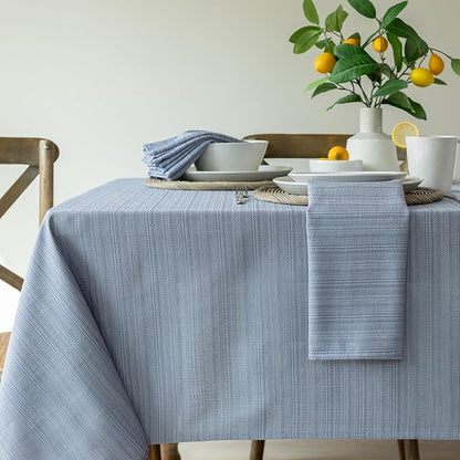 Benson Mills Cameron Textured Fabric Table Cloth, by BensonMills