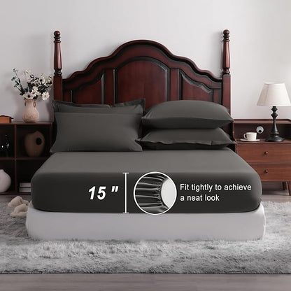 NTBAY King Comforter Set with Sheets, 7 Pieces Soft and Breathable King Bedding - Image 3