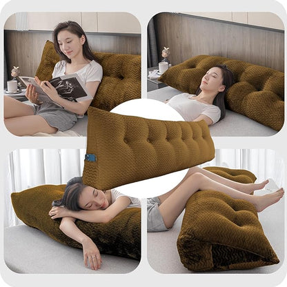 Large Bolster Triangular Headboard Wedge Backrest Positioning Support Bed Rest - Image 4