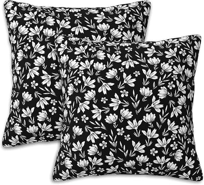 Throw Pillow Cover Case Foggy Forest Pillow Covers 20x20 Inch Set of 2 Soft by Naqiuli