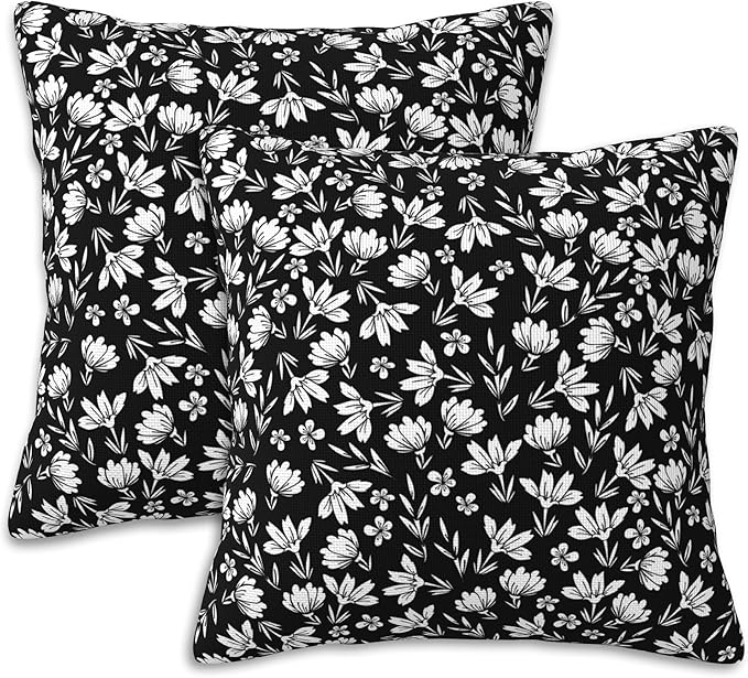 Throw Pillow Cover Case Foggy Forest Pillow Covers 16x16 Inch Set of 2 Soft by Naqiuli