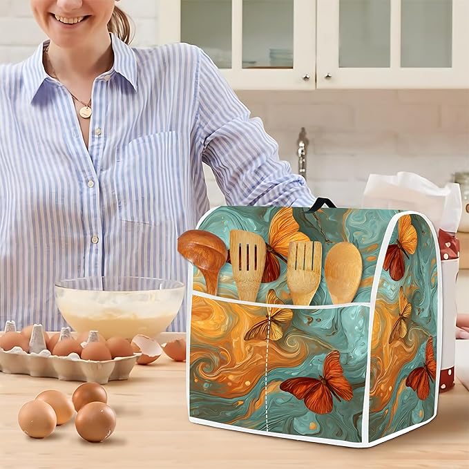 Mixer Dust Cover for 6-8 Qt Stand Mixer, Cloth Cover - Image 4