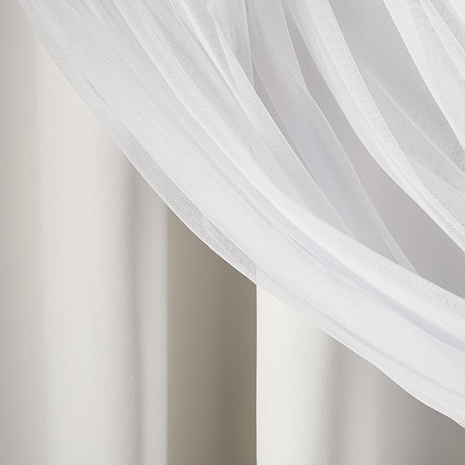 TOWN & COUNTRY LUXE Talia Double Layer Indoor Curtains, Sheer and Room - Image 5