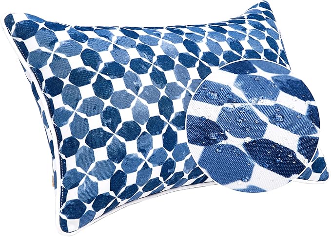 JMGBird Outdoor Lumbar Pillows Waterproof Set of 2 Outdoor Pillows - Image 4