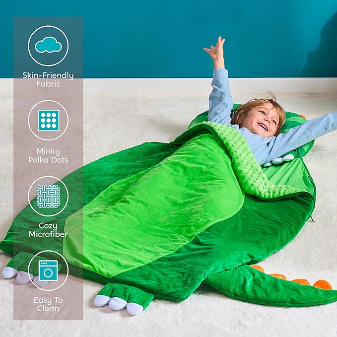 JOIEDOMI Kids Sleeping Bag 4 5 6 Year Old Girl Gifts Toddler Nap Mat - Image 4