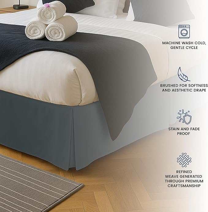 Utopia Bedding King Bed Skirt - Image 5