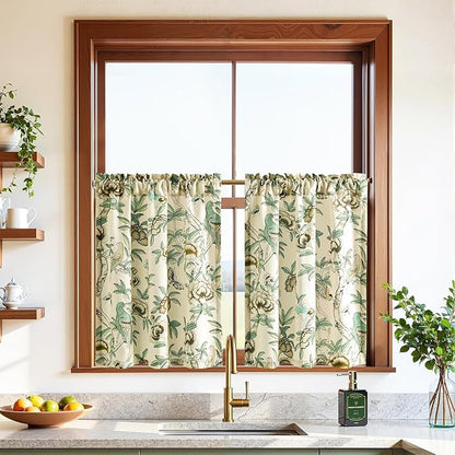 Leeva Rustic Farmhouse Cafe Curtains - Image 2
