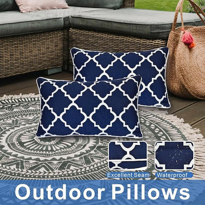 JMGBird Outdoor Waterproof Lumbar Pillows Set of 2 - Image 4