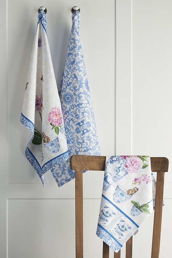 Maison d' Hermine Kitchen Towels Set of 3 100% Cotton 27.50" x 20" Reusable - Image 9