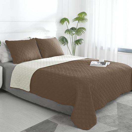 Easy-Going Full/Queen Size Reversible Quilt Set by Easy-Going
