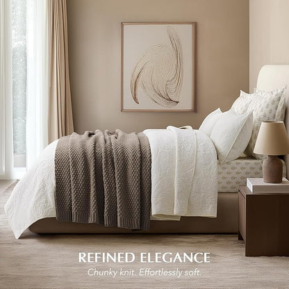 EVERGRACEHOME Chunky Chenille Knit Throw Blanket - Image 3