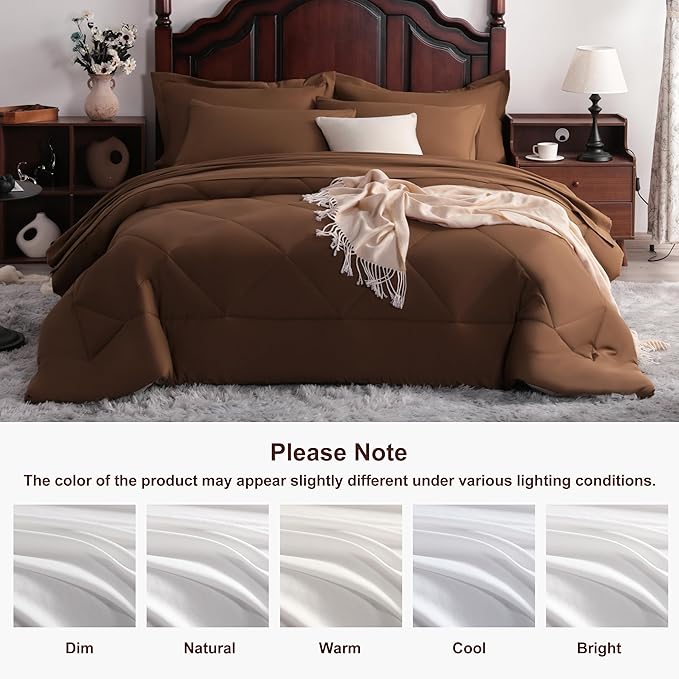 NTBAY King Comforter Set with Sheets, 7 Pieces Soft and Breathable King Bedding - Image 8