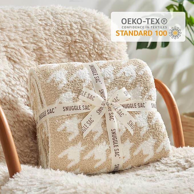 Snuggle Sac Throw Blanket for Couch, Reversible Super Soft Warm Blankets Cozy - Image 4