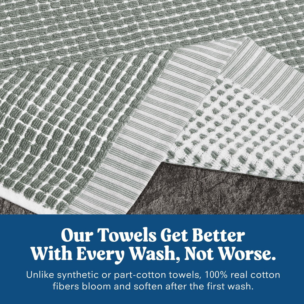 ONSEN Sculpted Terry Towel Set - Spruce