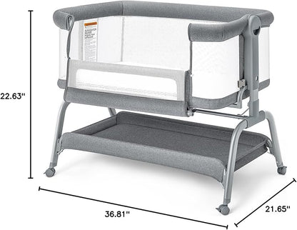 BabyBond Baby Bassinet, 3 in 1 Bassinet Bedside Sleeper - Image 9