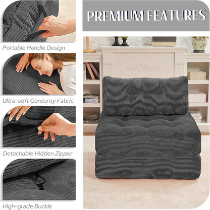 habutway folding sofa bed,convertible sleeper chair bed w/2-pillow, package contents