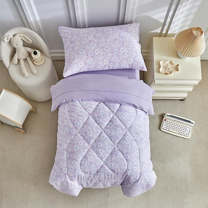 JHXHMX Floral Toddler Bedding Set - Image 3