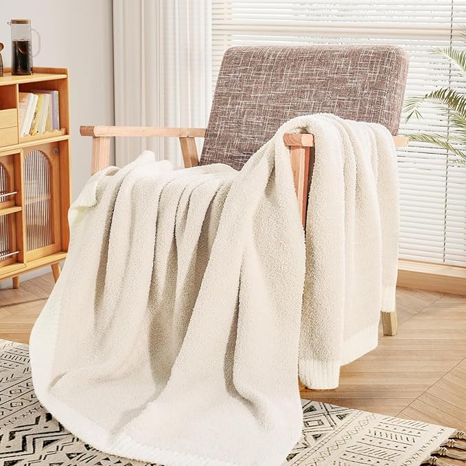 NEXHOME PRO Super Soft Blanket for Women, Cozy Blanket Warm Reversible Knit by NEXHOMEPRO