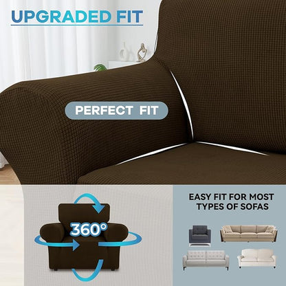LURKA Stretch Chair Sofa Slipcovers 1 Piece Couch Covers - Image 4