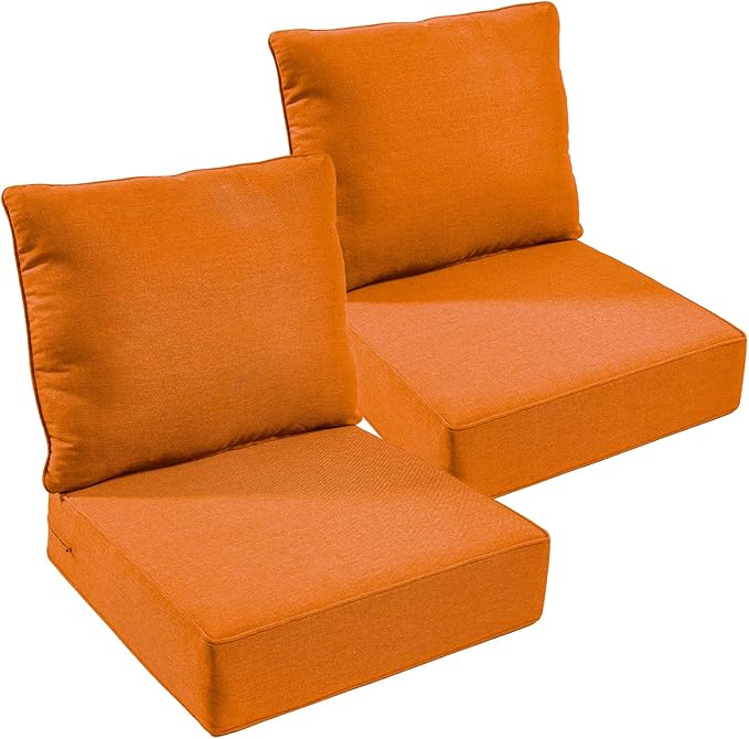 Outdoor Chair Cushions, 6 inch Thick Seat Cushion by moosprr