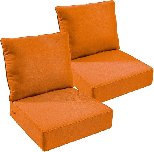 Outdoor Chair Cushions, 6 inch Thick Seat Cushion by moosprr