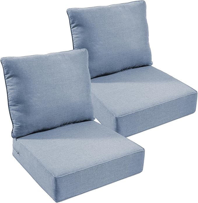 Outdoor Chair Cushions, 6 inch Thick Seat Cushion by moosprr