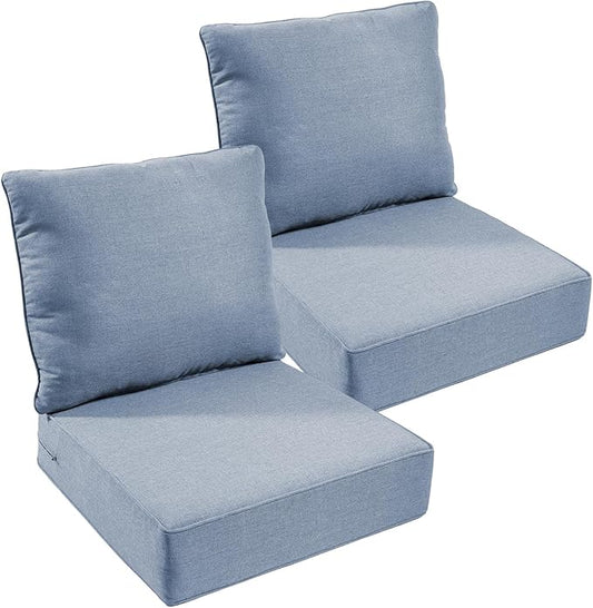 Outdoor Chair Cushions, 6 inch Thick Seat Cushion by moosprr
