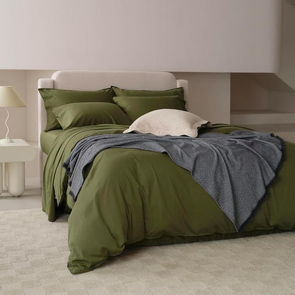 Double Stitch Cotton Tencel Duvet Cover - Image 4
