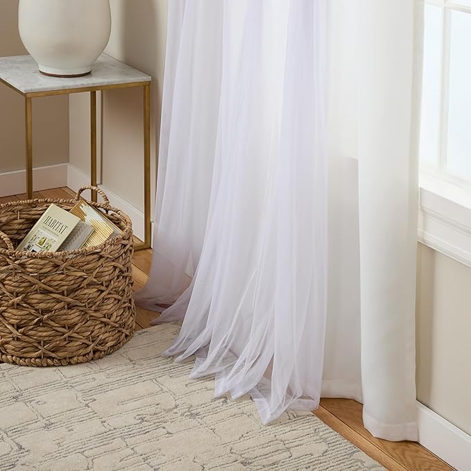 TOWN & COUNTRY LUXE Talia Double Layer Indoor Curtains, Sheer and Room - Image 6