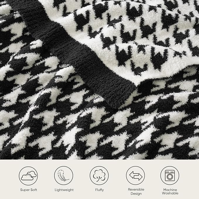 Snuggle Sac Houndstooth Throw Blanket - Image 3