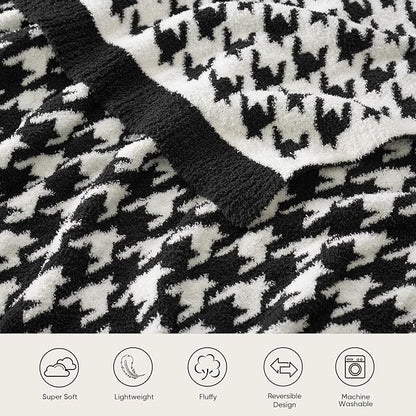 Snuggle Sac Houndstooth Throw Blanket - Image 3
