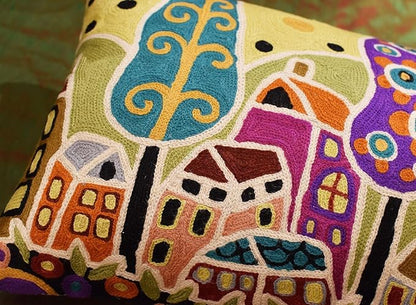 Yellow Plant Floral Pillow Cover Karla Gerard Tree Flower Pillowcase Floral - Image 6