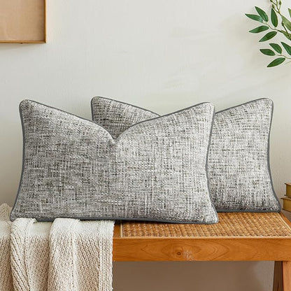 a moment Grey Reversible Pillow Covers 2 Pack by amoment