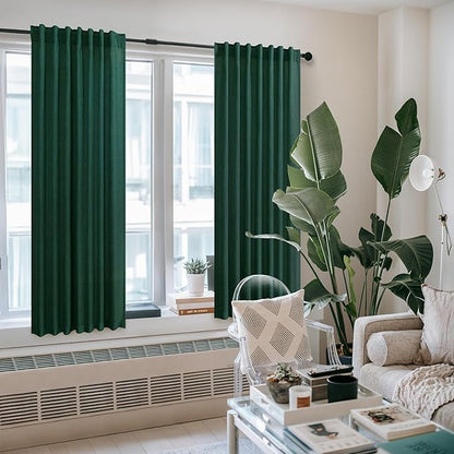 Pitalk Dark Green Curtains 63 Inch Length - Image 6