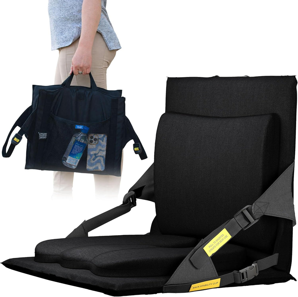 Everlasting Comfort Stadium Seats with Back Support - Adjustable Memory Foam ...
