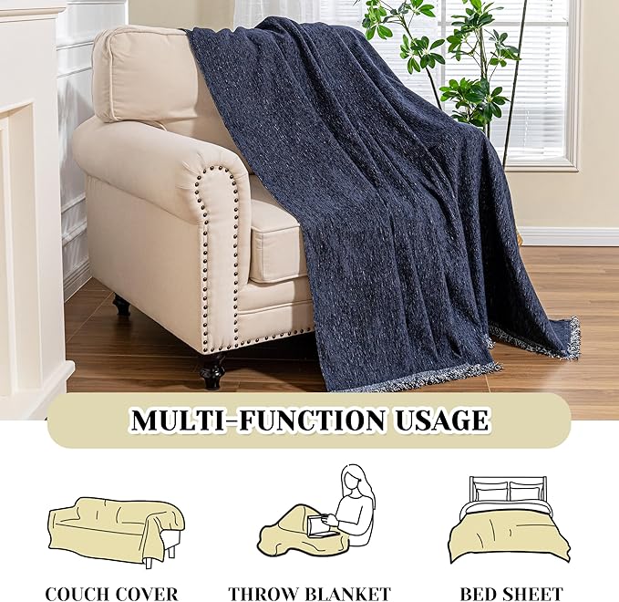 MEETSKY Navy Blue Couch Cover Sofa Covers Single Recliner Couch Cover, Sofa - Image 8