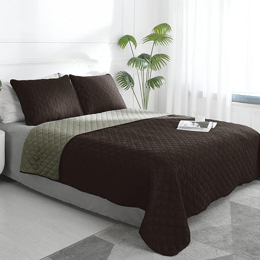 Easy-Going Twin Size Reversible Quilt Set by Easy-Going