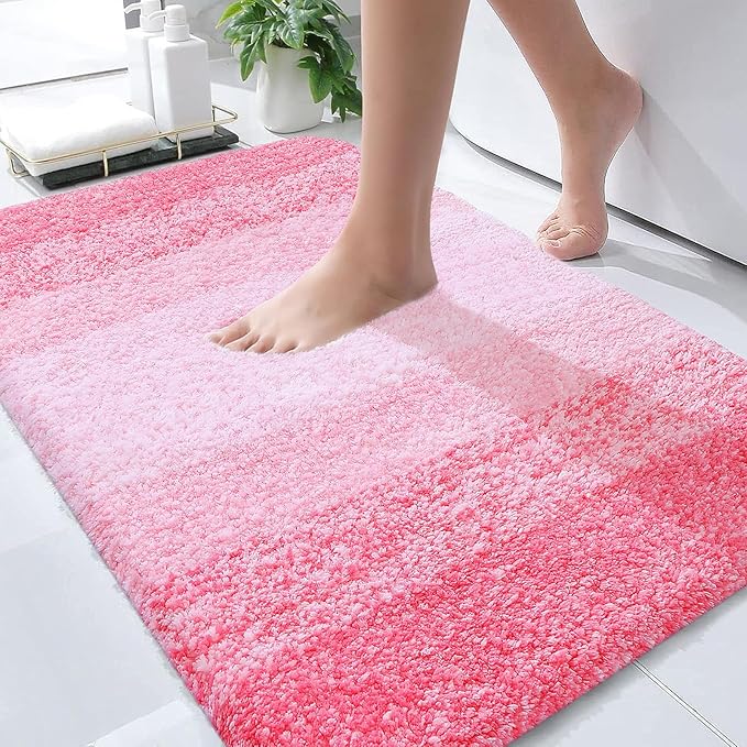 OLANLY Bathroom Rugs Mat 36x24, Extra Soft Absorbent Microfiber Bath Rugs by OLANLY