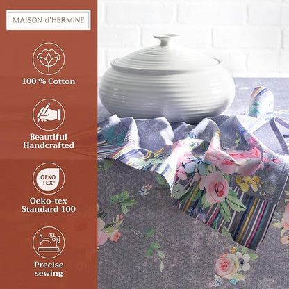 Maison d' Hermine Cloth Napkins Set of 4 100% Cotton Everyday Reusable Square - Image 2