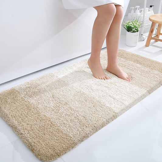 OLANLY Bathroom Runner Rugs 47x24, Extra Soft Absorbent Microfiber Bath Rugs by OLANLY