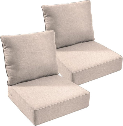 Outdoor Chair Cushions, 6 inch Thick Seat Cushion by moosprr