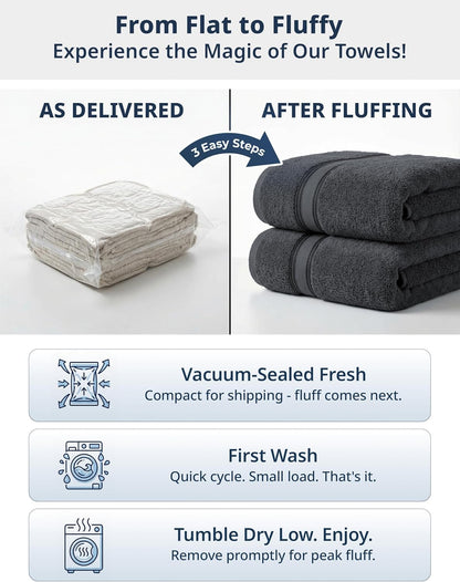 lane linen towel set for bathroom 18 piece on a desk or shelf